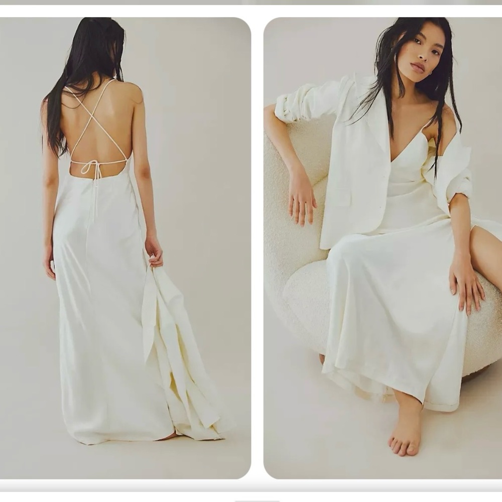 Free people saint tropez backcless dress with blazer -NEW - Picture 3 of 5